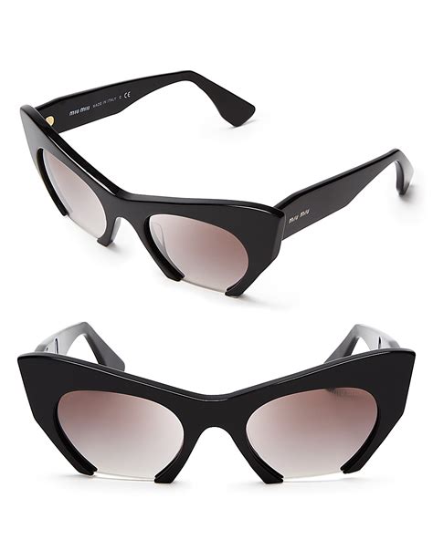 gucci semi rimless cat eye sunglasses|designer cat eye sunglasses polarized.